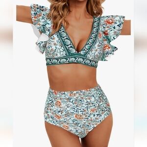 Souceat Ruffle Bikini XL